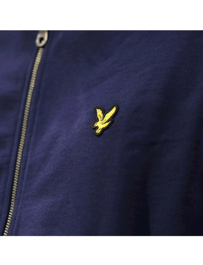 imagem de Lyle&Scott Zip Through Hoodie Camisola Azul4