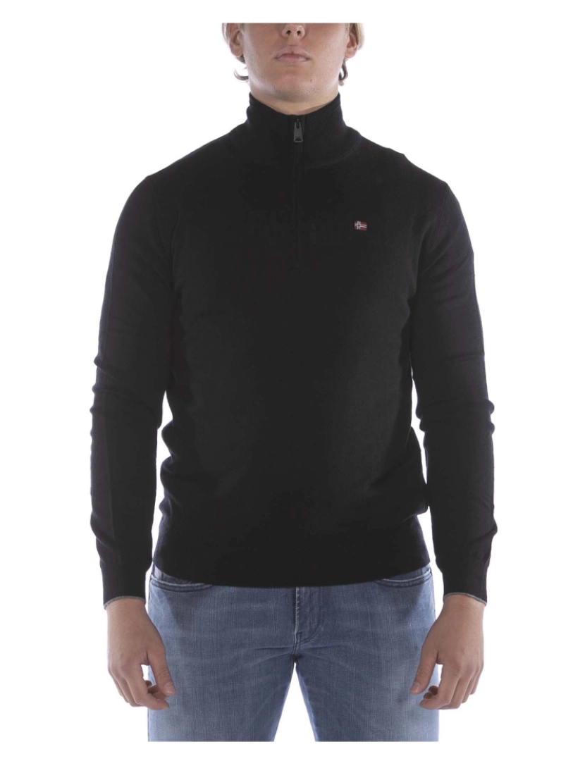 Napapijri - Camisola Napapijri Damavand H 3 Preto