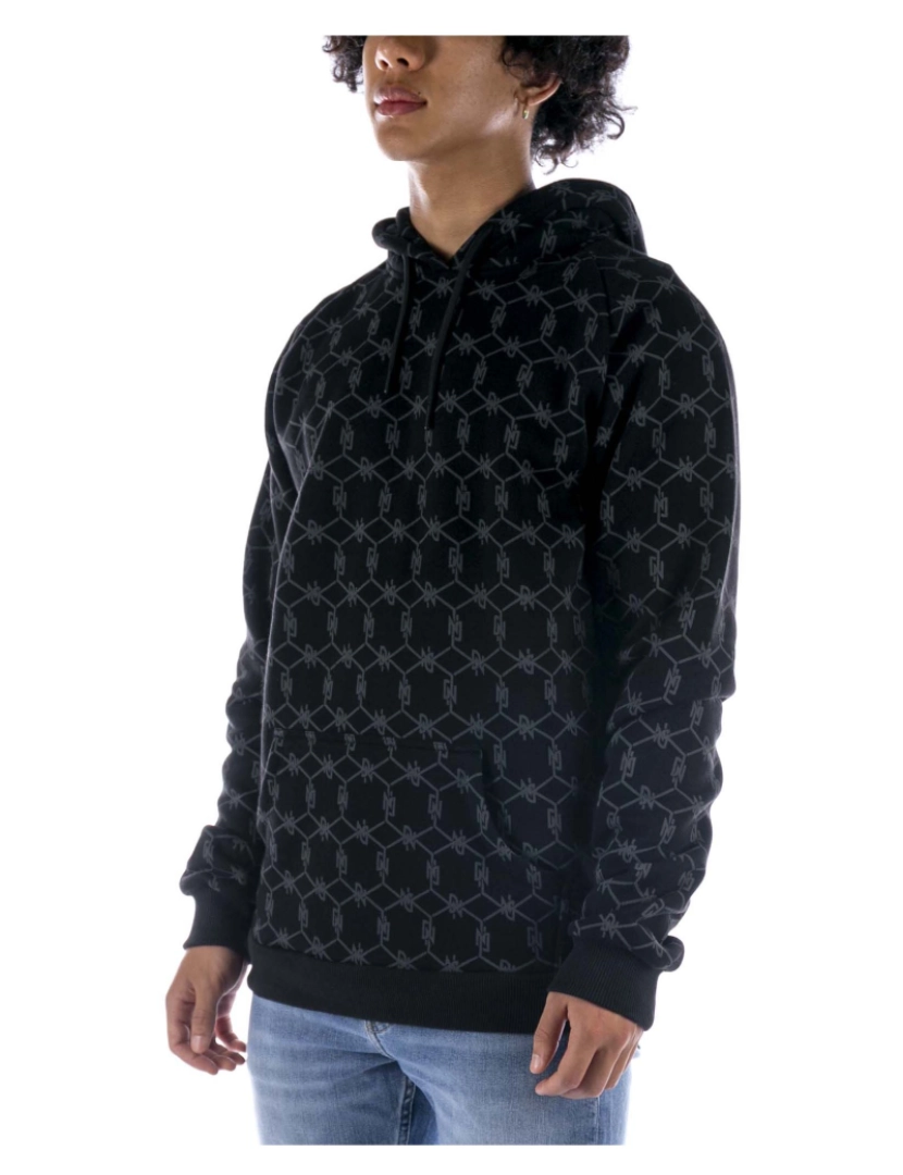 imagem de Preto Dolly Noire Monograma Hoodie camisola2