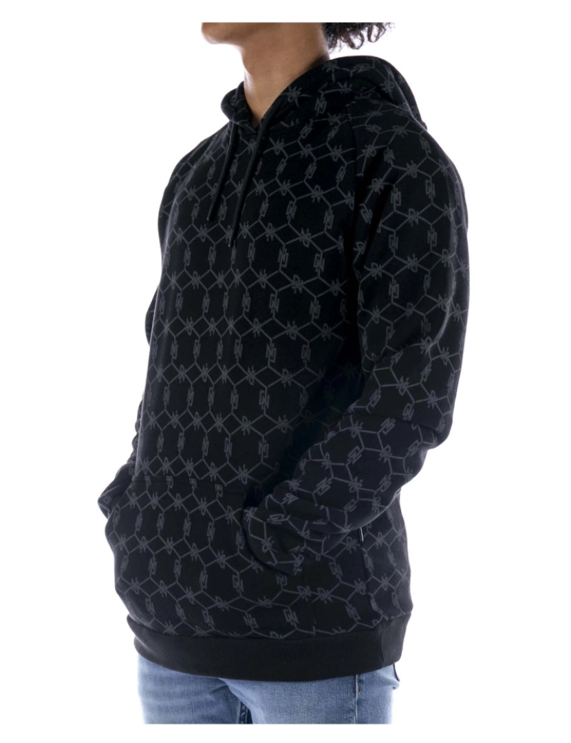 imagem de Preto Dolly Noire Monograma Hoodie camisola4