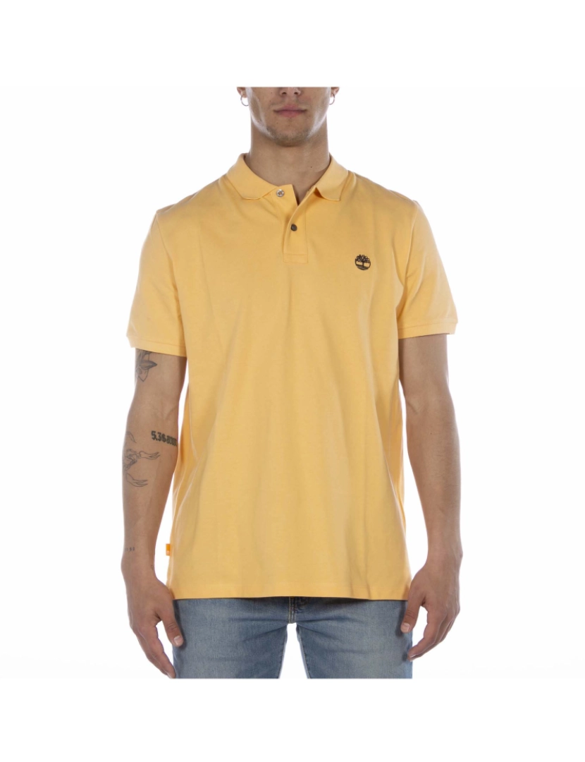 Timberland - Camisa Polo Básica Laranja Timberland