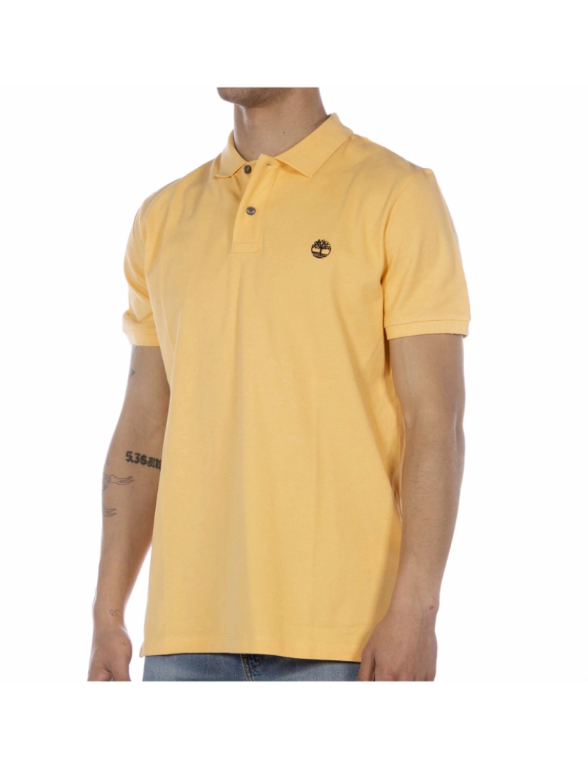 imagem de Camisa Polo Básica Laranja Timberland4