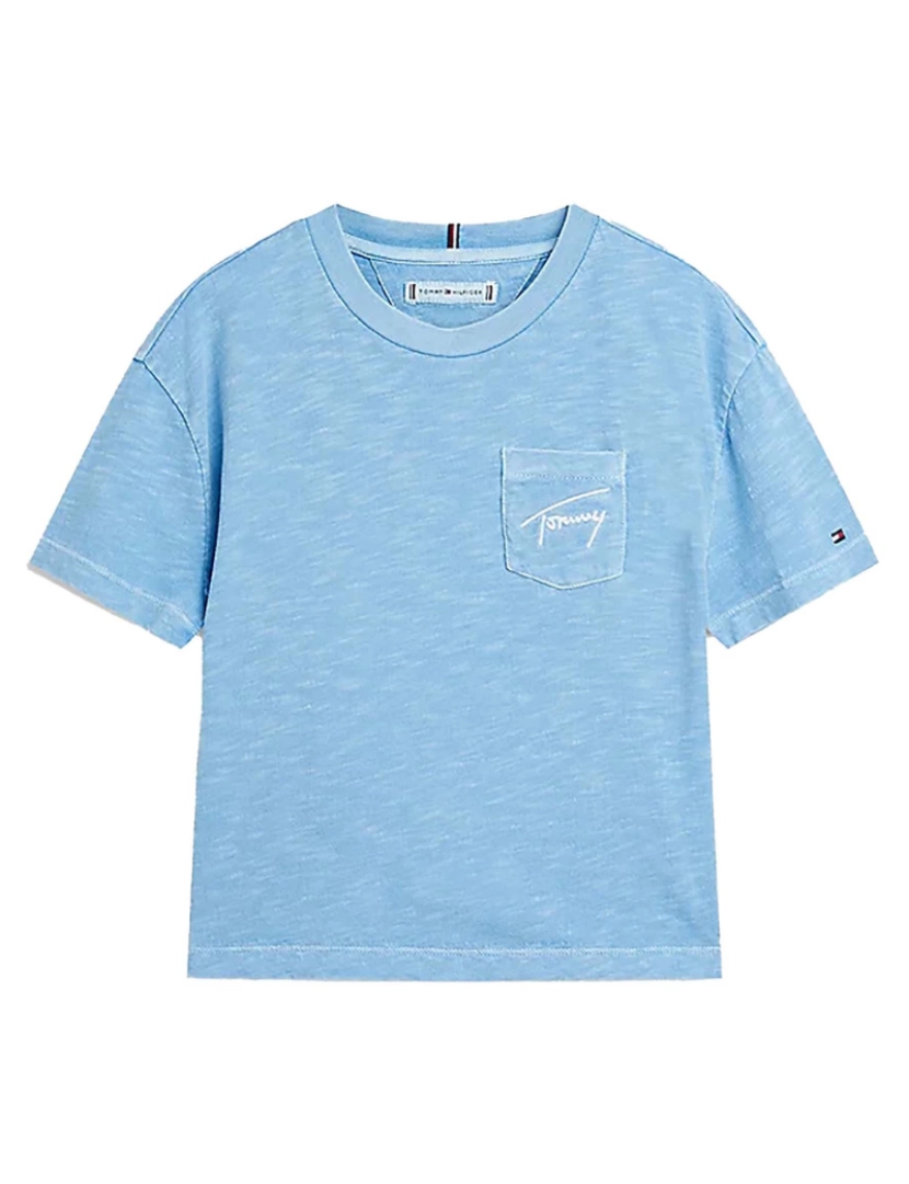 Tommy Hilfiger - T-Shirt Tommy Hilfiger Script Pocket Knit Azul