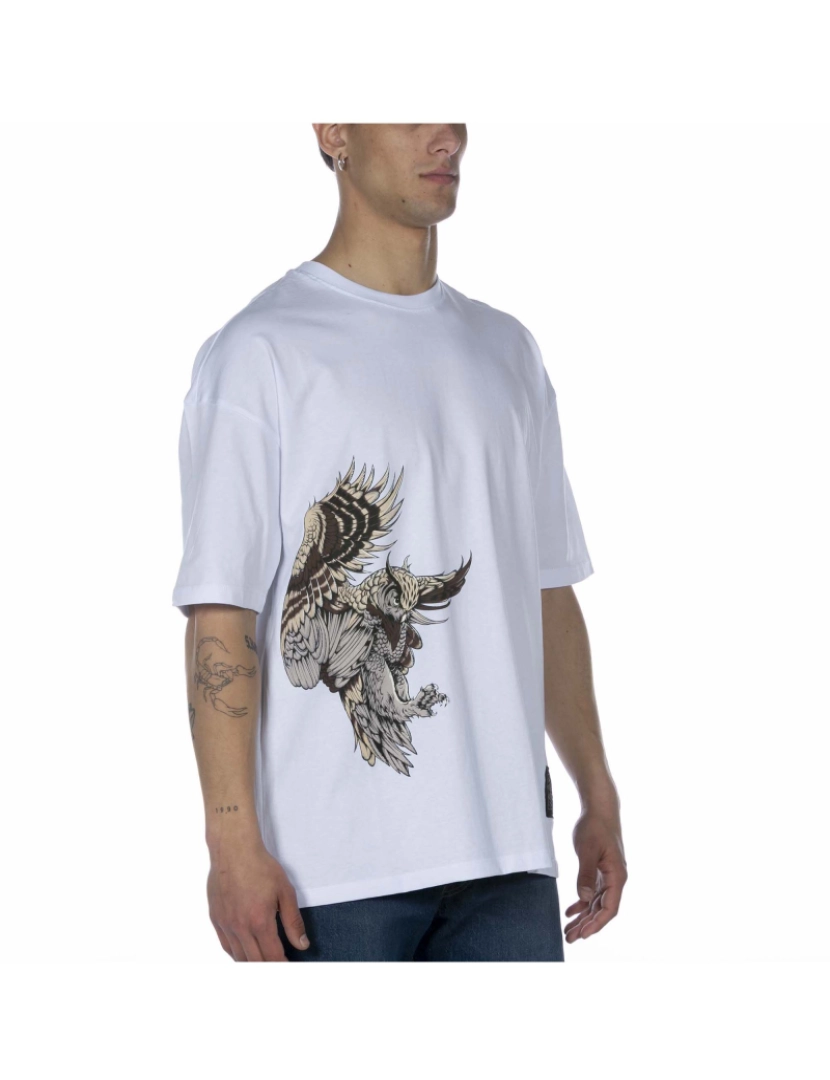 imagem de T-Shirt Dolly Noire Eagle Owl Tee Sobre Branco3