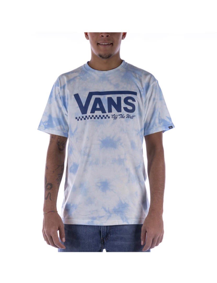 Vans - Camiseta Vans Drop V Cloud Wash Azul