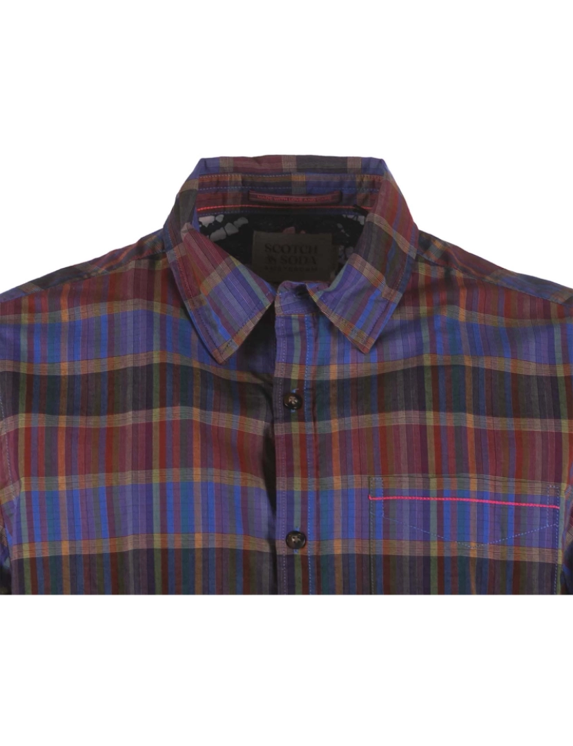 imagem de Camisa Scotch&Soda Regular-Fit Verificada Leve Voile3