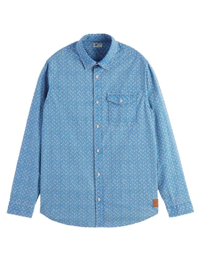 Scotch&Soda - Camisa De Popelina Estampada Regular Fit Scotch&Soda