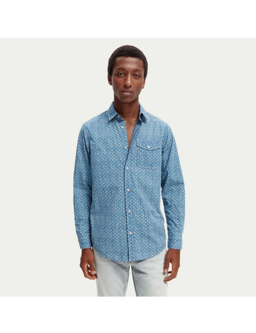 imagem de Camisa De Popelina Estampada Regular Fit Scotch&Soda4