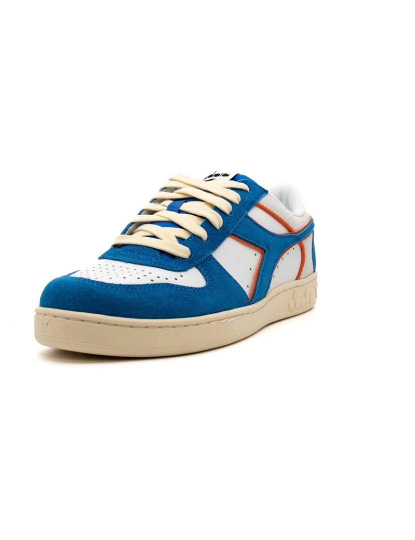 imagem de Diadora Magic Basket Low Suede Leather Royal/White Tênis3