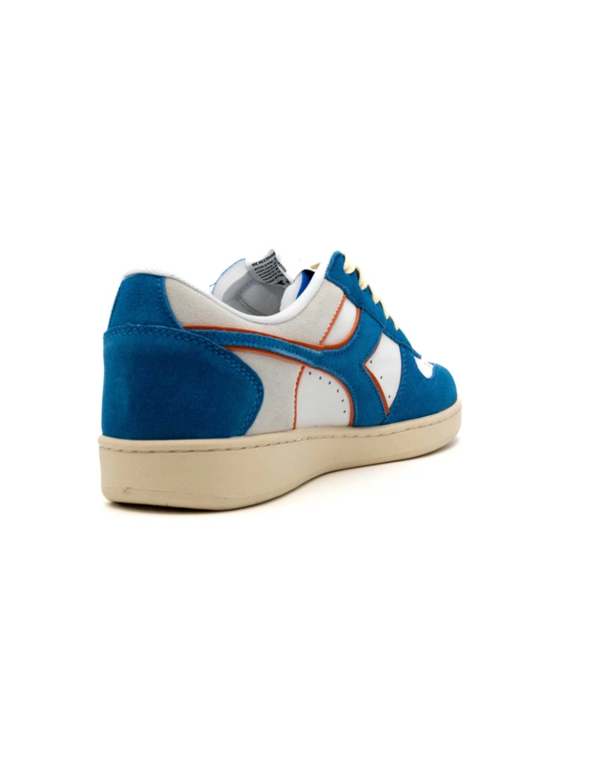 imagem de Diadora Magic Basket Low Suede Leather Royal/White Tênis4