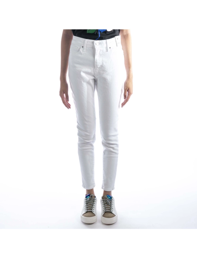 Levis - Levis 721 High Rise Skinny Western White Jeans