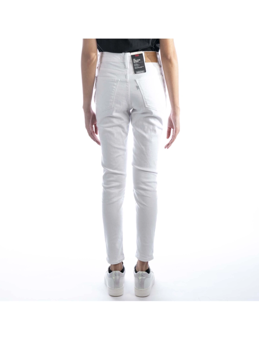 imagem de Levis 721 High Rise Skinny Western White Jeans3