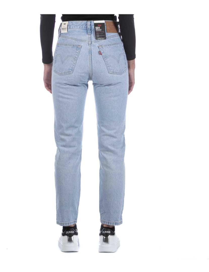 imagem de Levis 501 Crop Luxor Blue Jeans3