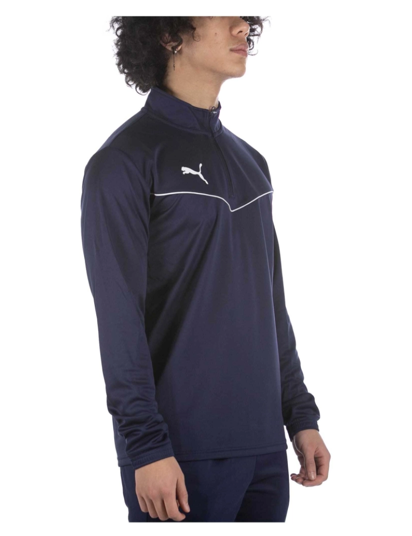 imagem de Camisola Puma Teamrise 1/4 Zip Azul2