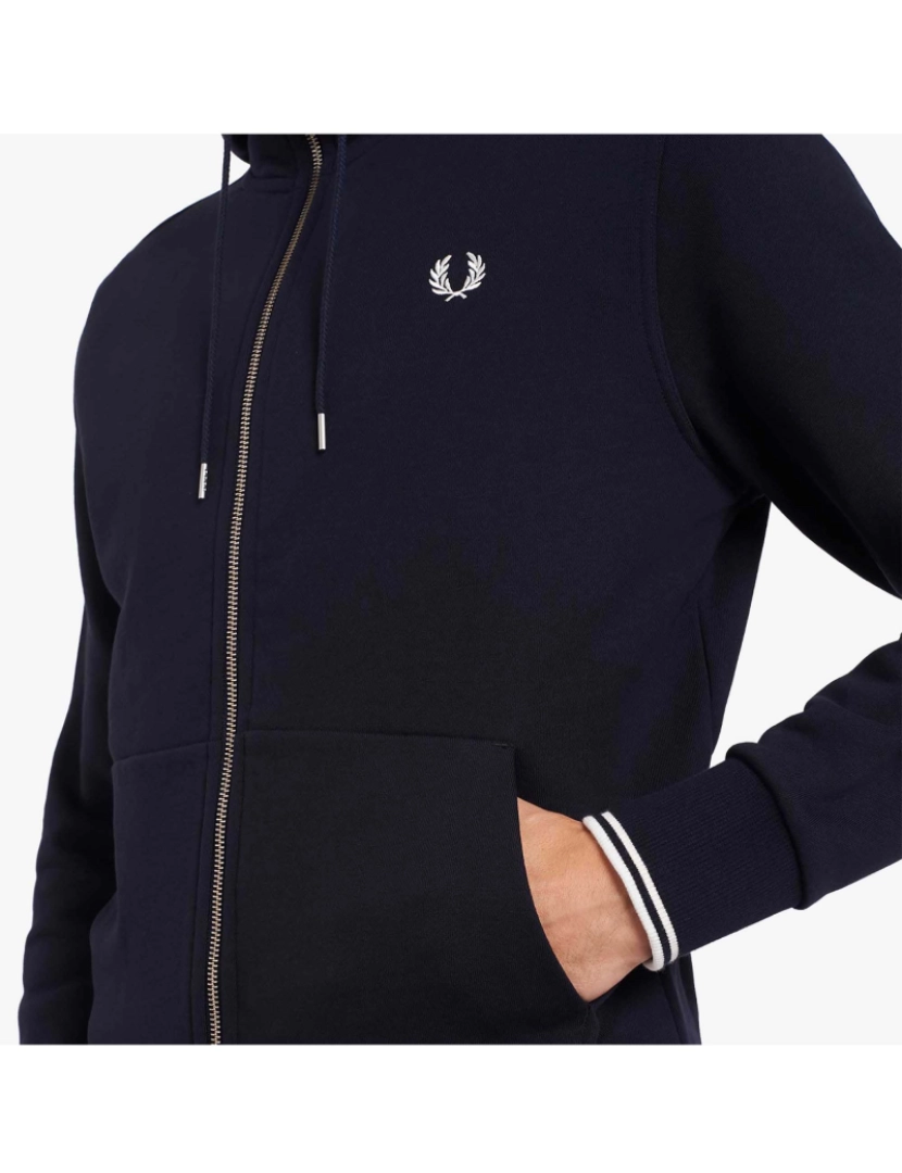 imagem de Fred Perry Camisola Zip Através3