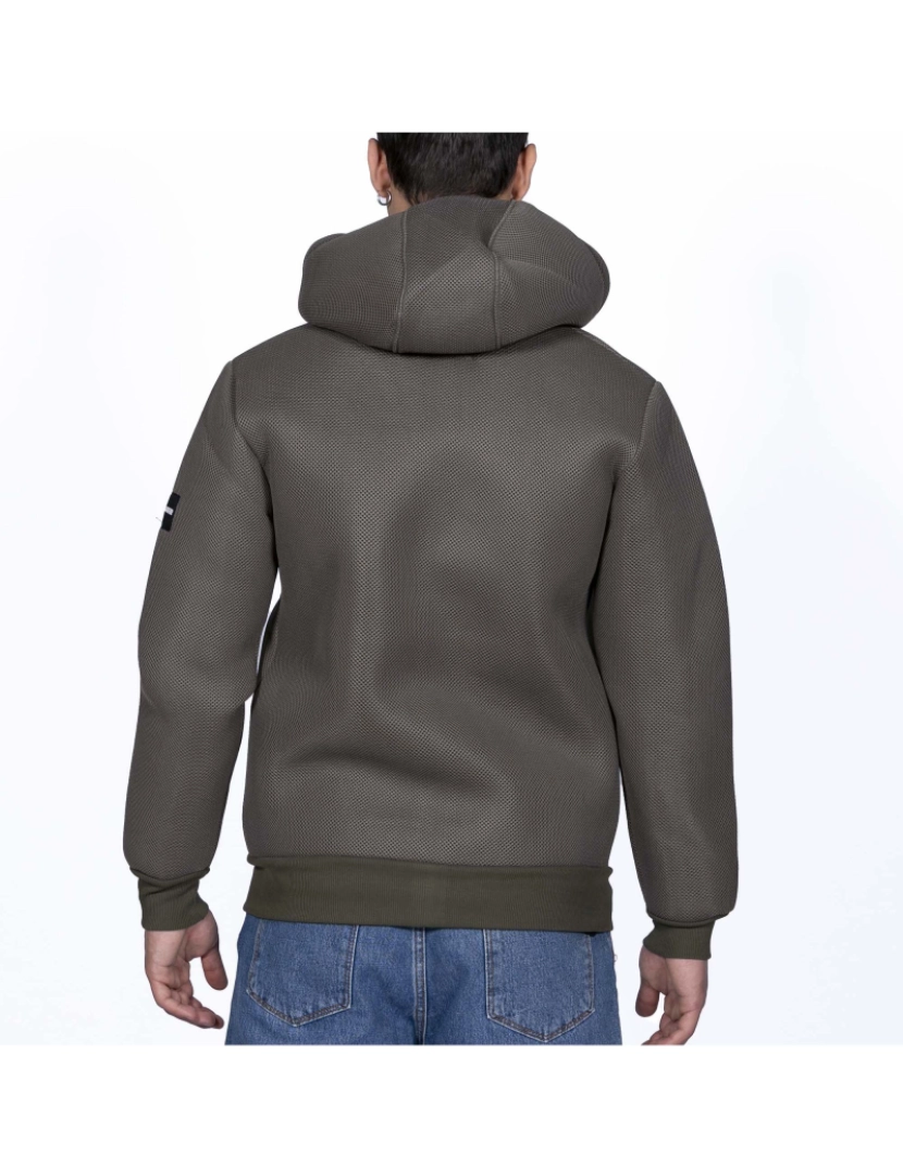 imagem de Camisola Rosher Hoodie Jaqueta Verde3