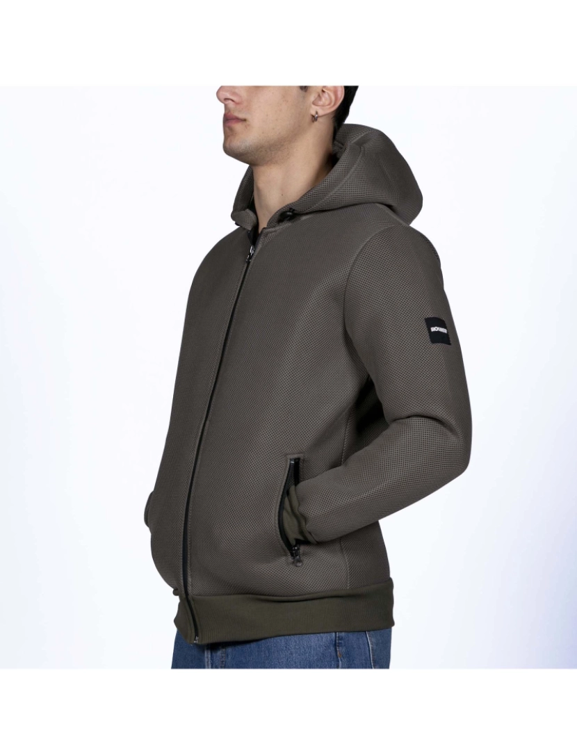 imagem de Camisola Rosher Hoodie Jaqueta Verde4