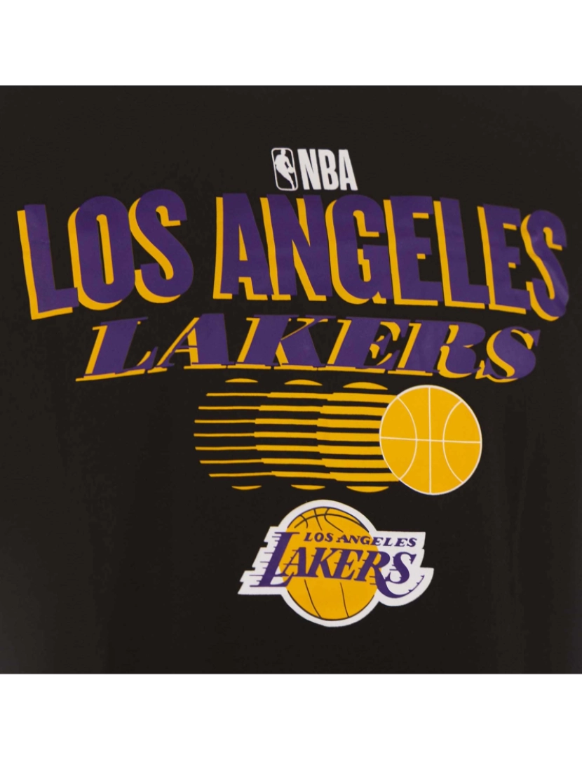 imagem de T-Shirt New Era Nba Team Gráfico Loslak Blktrp3