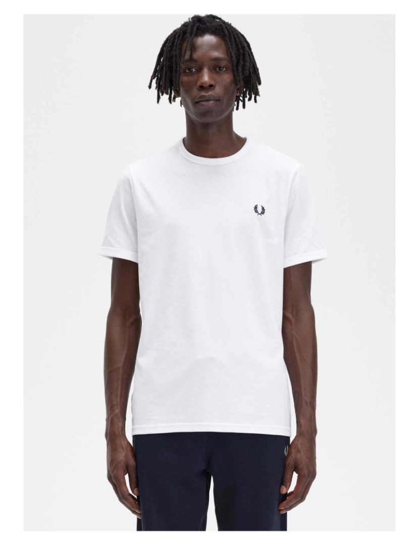 imagem de Camiseta Fred Perry Ringer Branca2