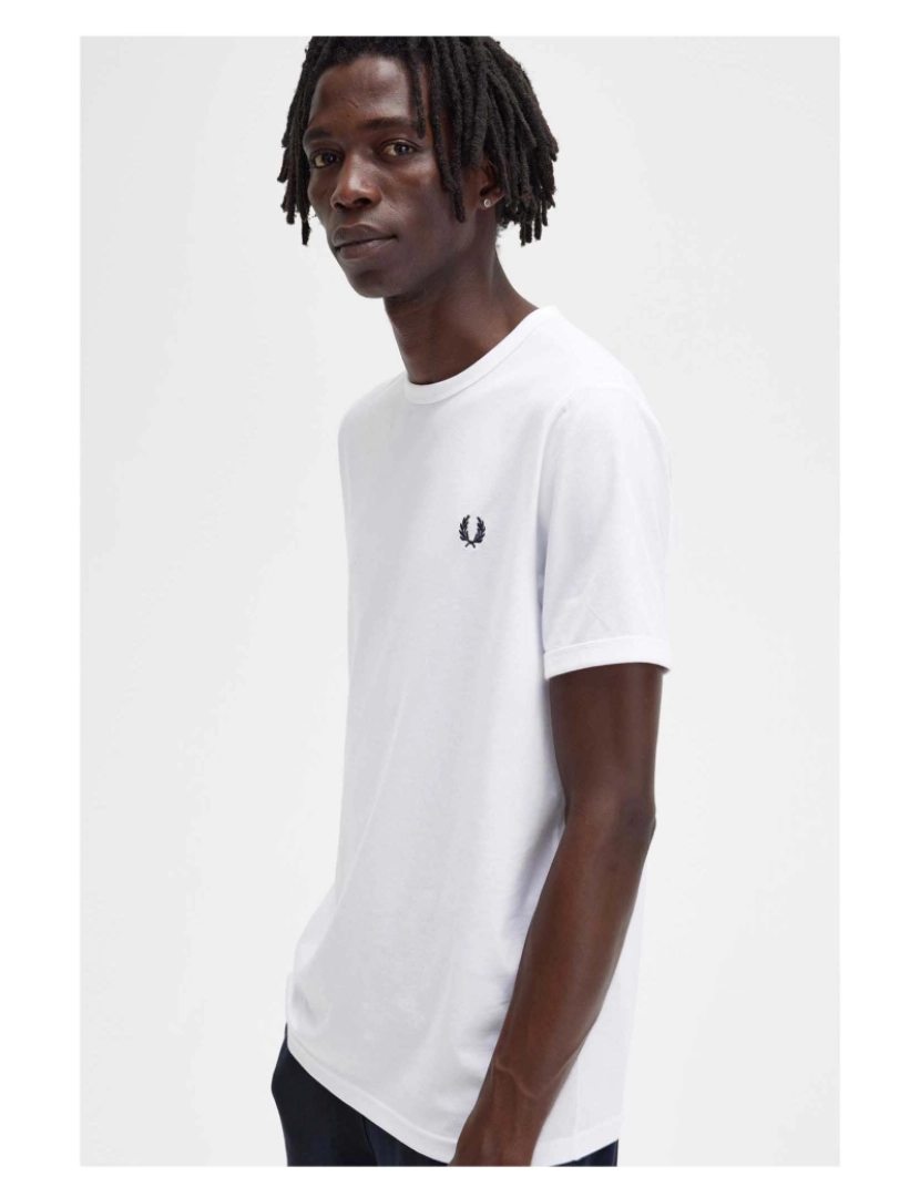 imagem de Camiseta Fred Perry Ringer Branca4