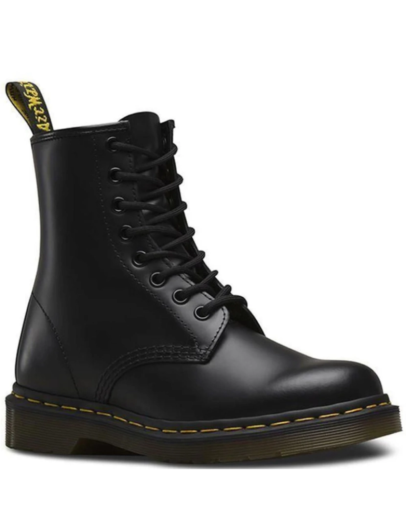 imagem de Dr. Bota Martens 1460 Preto Liso3