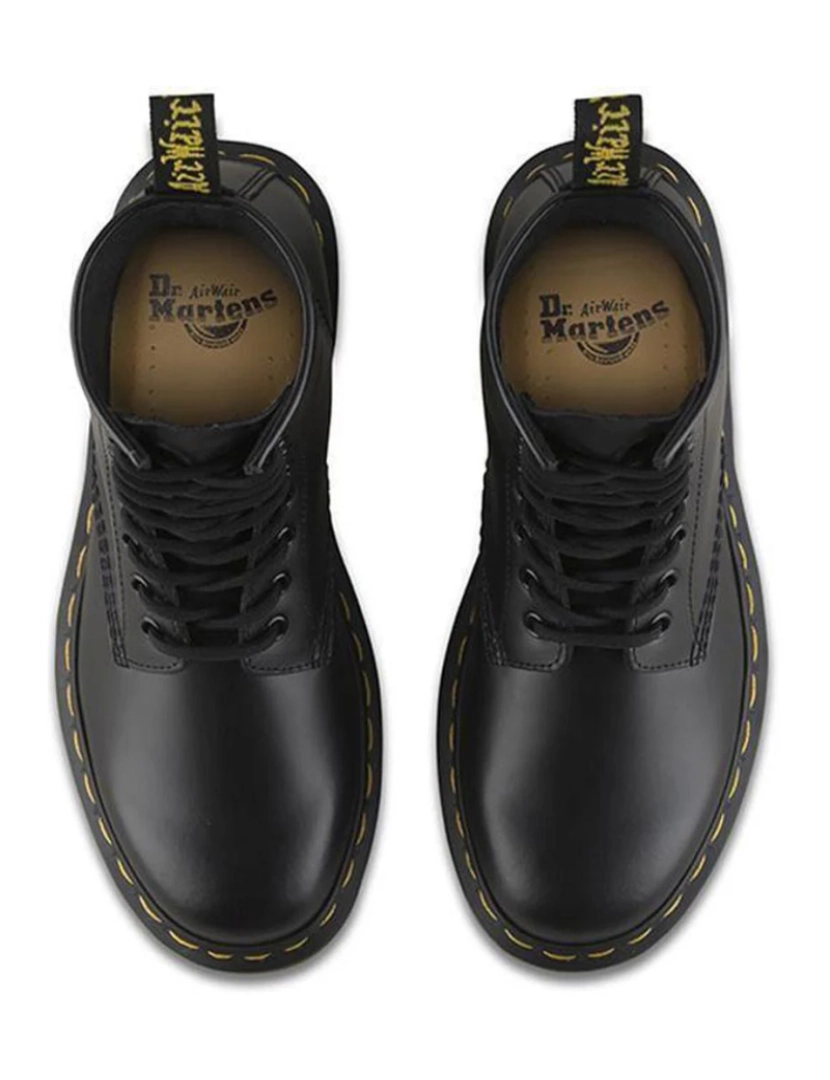 imagem de Dr. Bota Martens 1460 Preto Liso4