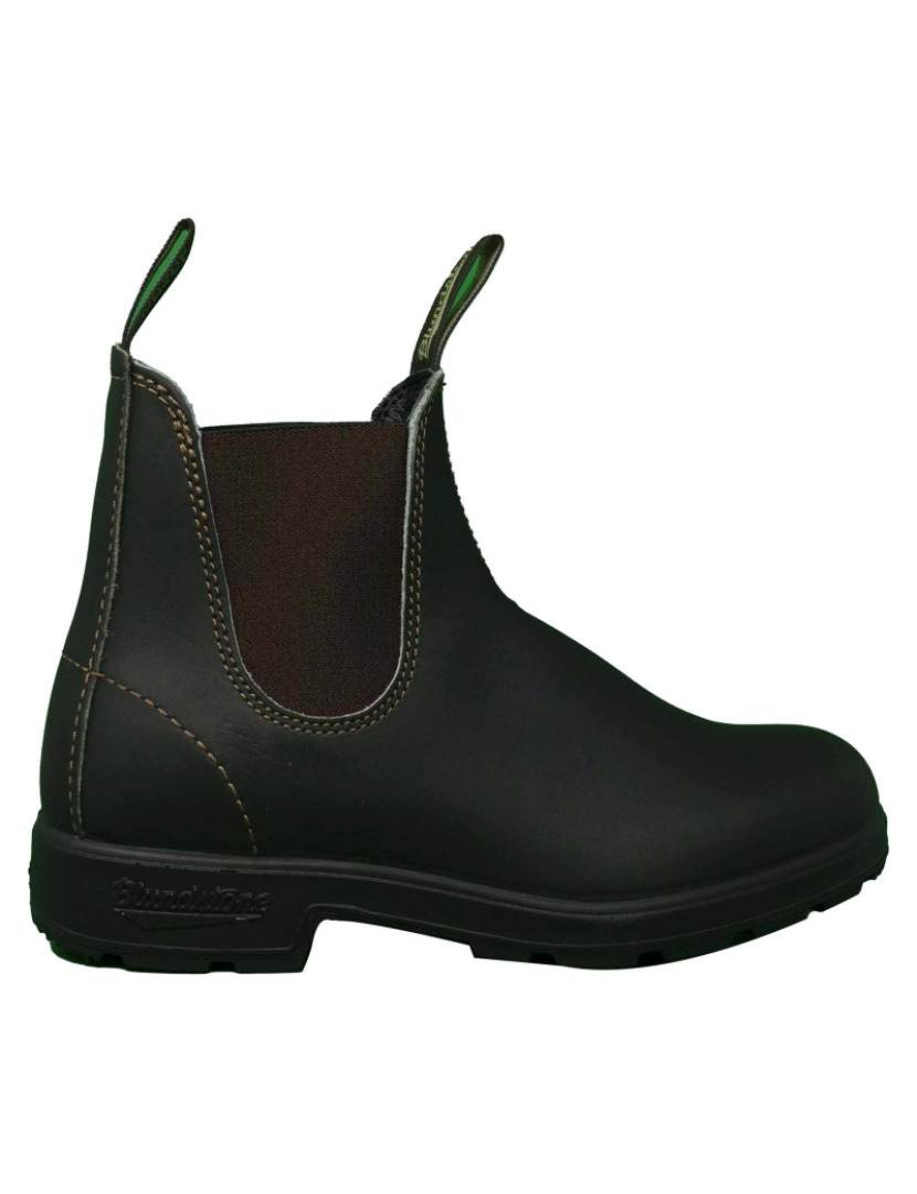 imagem de Blundstone 500 Stout Marrom Couro Preto Botas De Tornozelo1