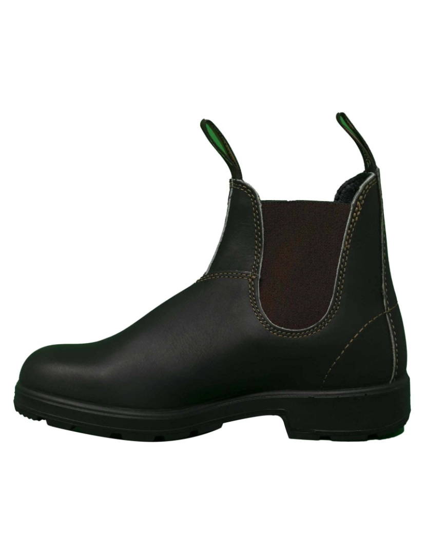 imagem de Blundstone 500 Stout Marrom Couro Preto Botas De Tornozelo2