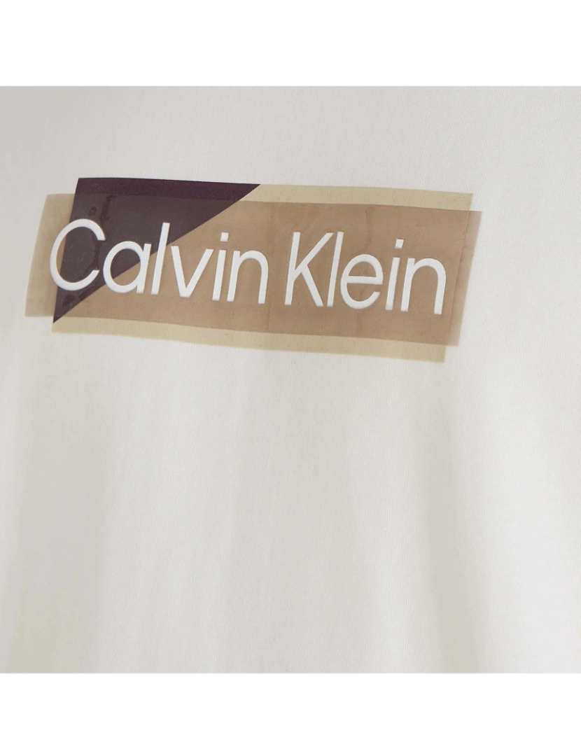 imagem de Camiseta Com Logotipo De Gel Em Camadas Calvin Klein T-S4