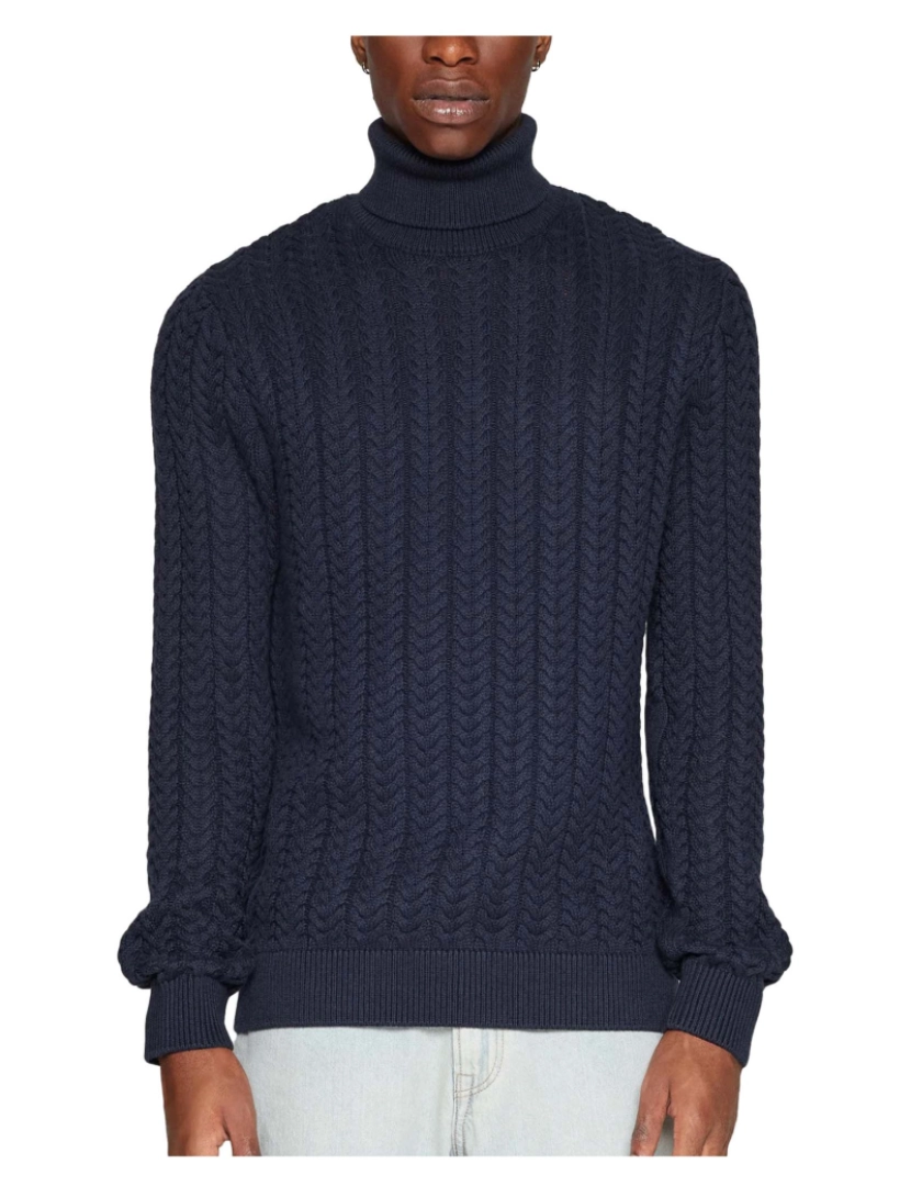 imagem de Selecionado Slhbrai Ls Knit Cable Roll Neck W Sweater2