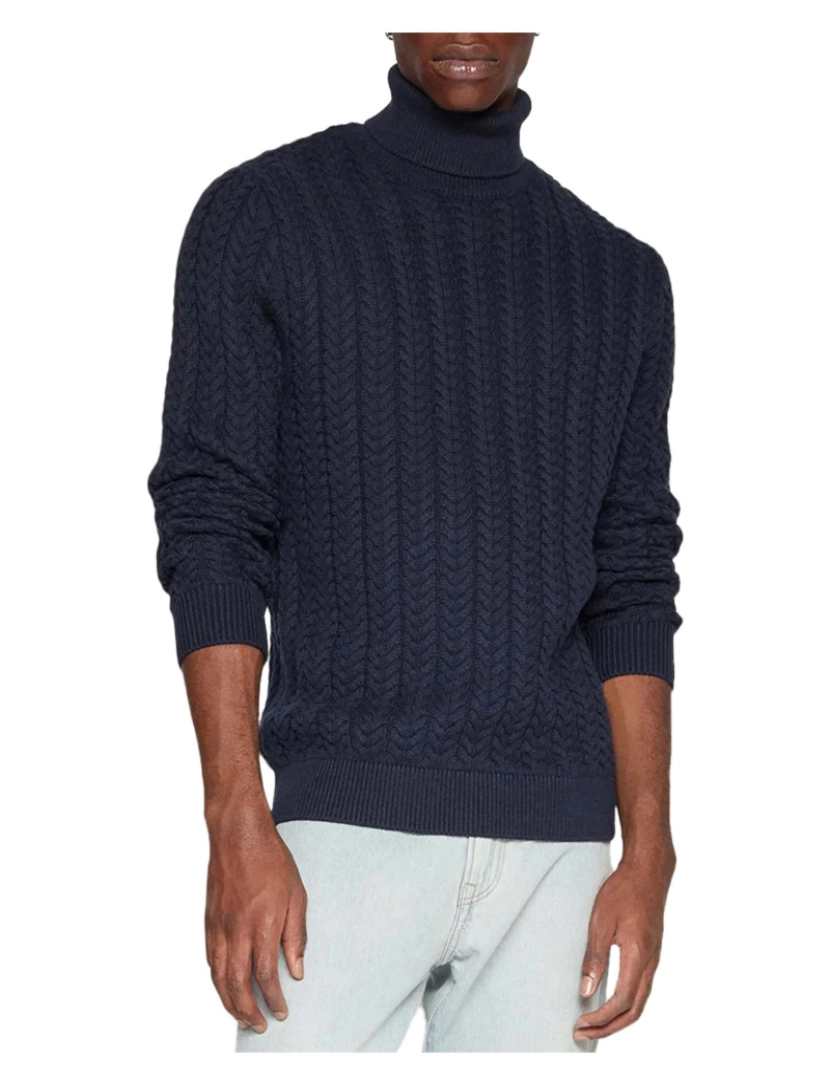 imagem de Selecionado Slhbrai Ls Knit Cable Roll Neck W Sweater3