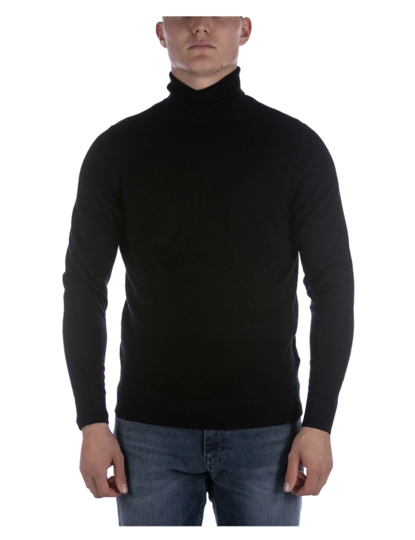 imagem de Camisola Calvin Klein Superior Wool Tartaruga Preta1