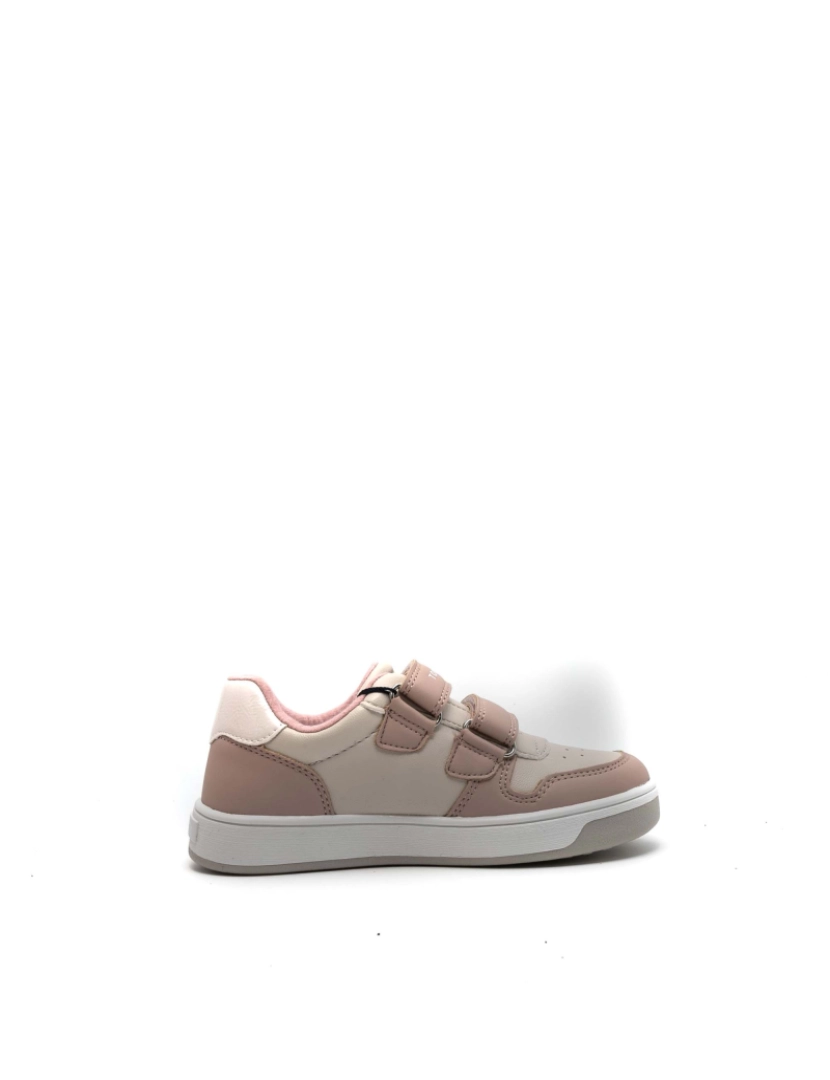 imagem de Tommy Hilfiger Flag Low Cut Velcro Tênis Rosa/Bege2