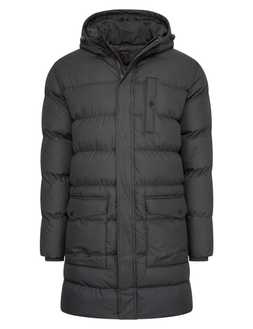 Cappuccino Italia - Cappuccino Italia Hooded Winter Jacket Zwart Negro