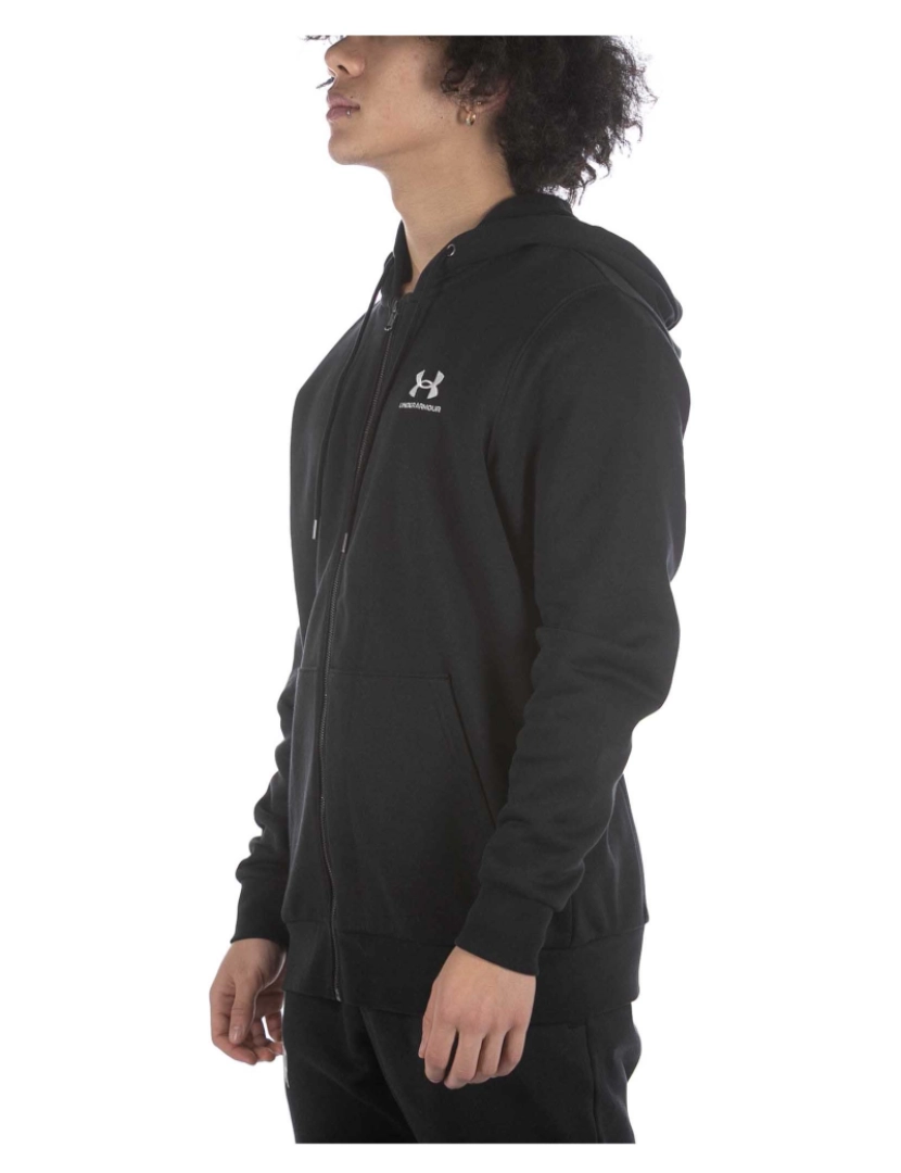 imagem de Hoodie Under Armour Essential Fleece, Preto, Homens2