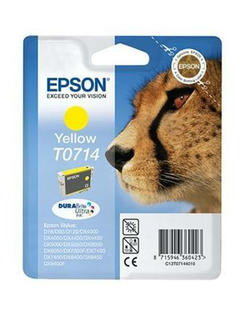 imagem de Tinteiro de Tinta Original Epson T0714 Amarelo1