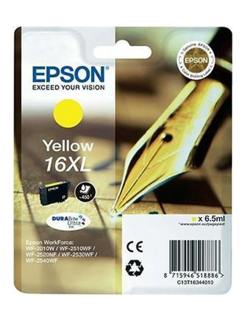 imagem de Tinteiro de Tinta Original Epson 16Xl Amarelo1