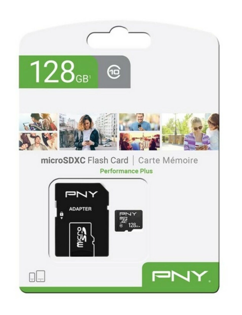 imagem de Cartão de Memória Micro SD com Adaptador PNY Performance Plus C104