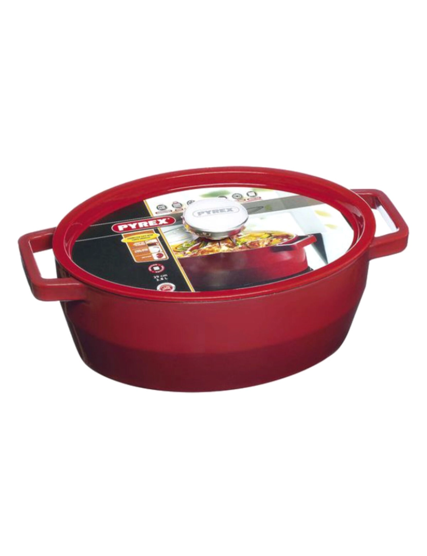 imagem de Caçarola com Tampa Pyrex Slow Cook Ferro Fundido2