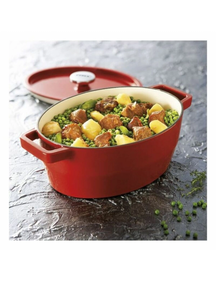 imagem de Caçarola com Tampa Pyrex Slow Cook Ferro Fundido3