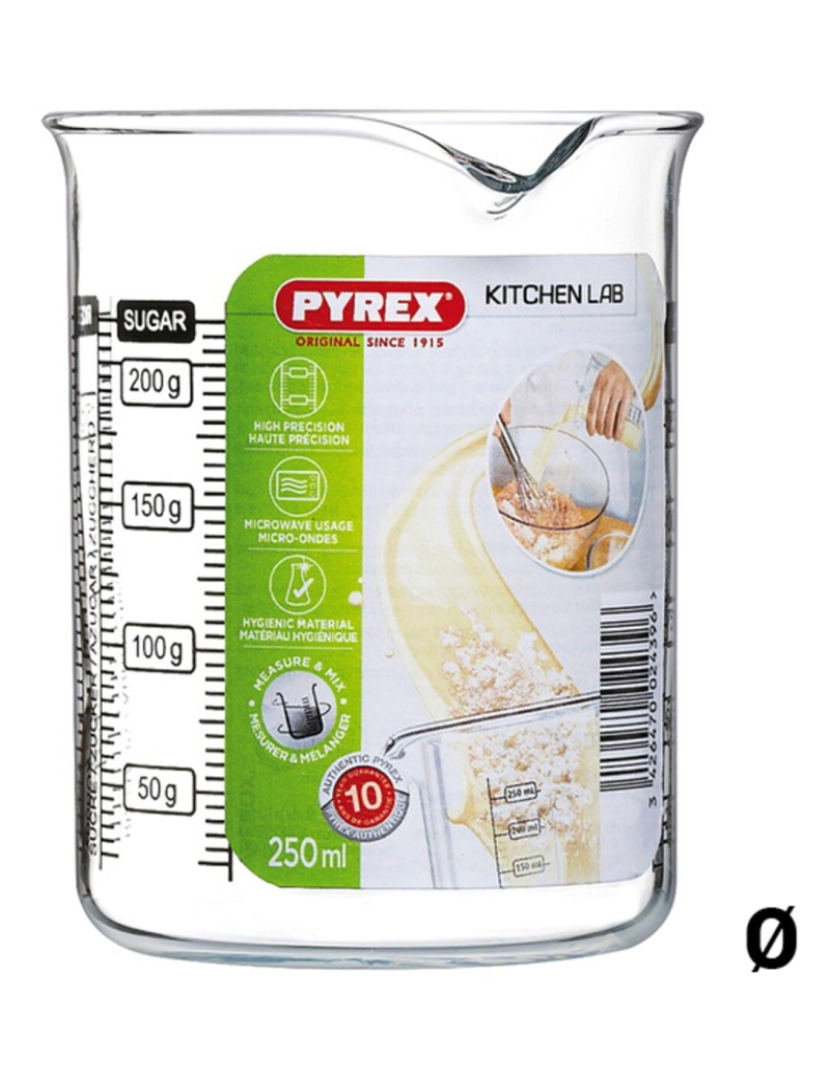 imagem de Copo medidor Pyrex Kitchen Lab Vidro3