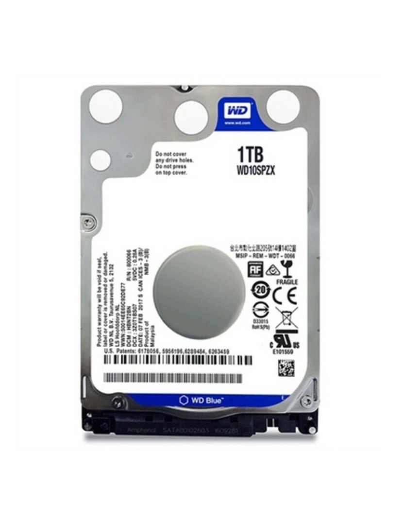 imagem de Disco Duro Western Digital WD10SPZX 1 TB 5400 rpm 2,5" 1 TB 1 TB HDD 1 TB SSD 2,5"2