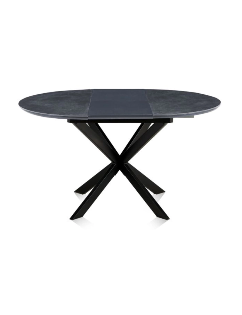 imagem de Mesa redonda extensível Onix Negro 140 x 75 x cm4