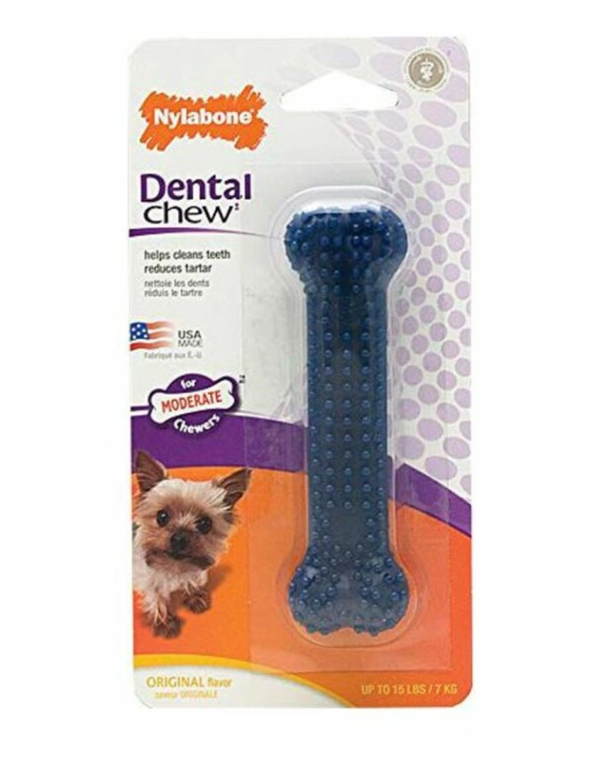 Nylabone - Brinquedo para cães Nylabone Pequeno Azul Natural Frango Termoplástico Tamanho XS