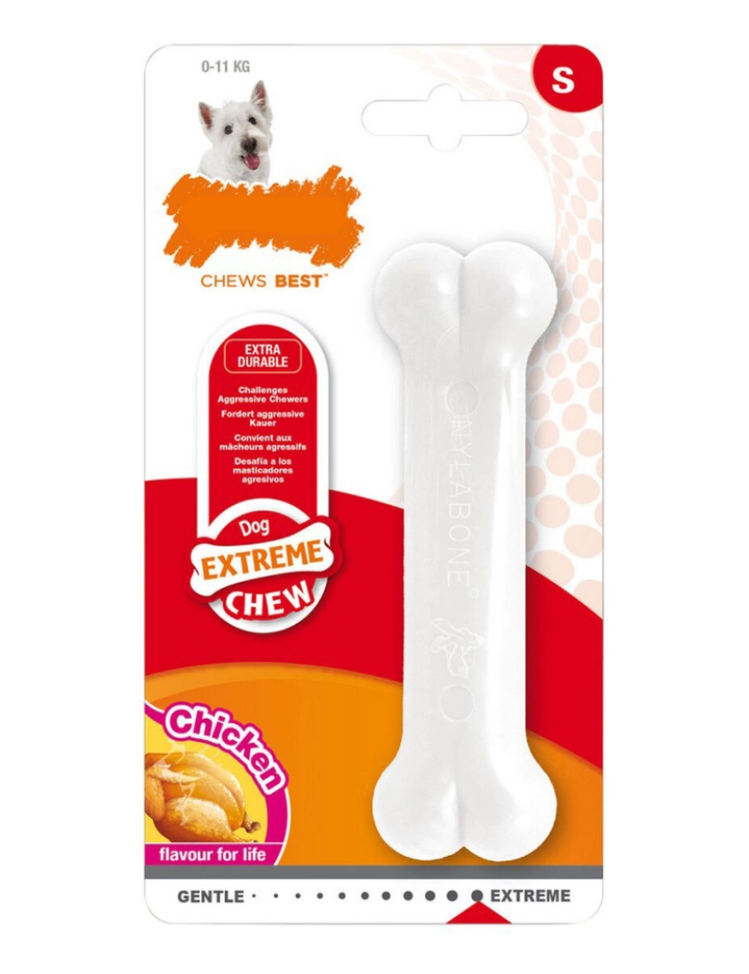 Nylabone - Mordedor para cão Nylabone Extreme Chew Tamanho M Frango Nylon