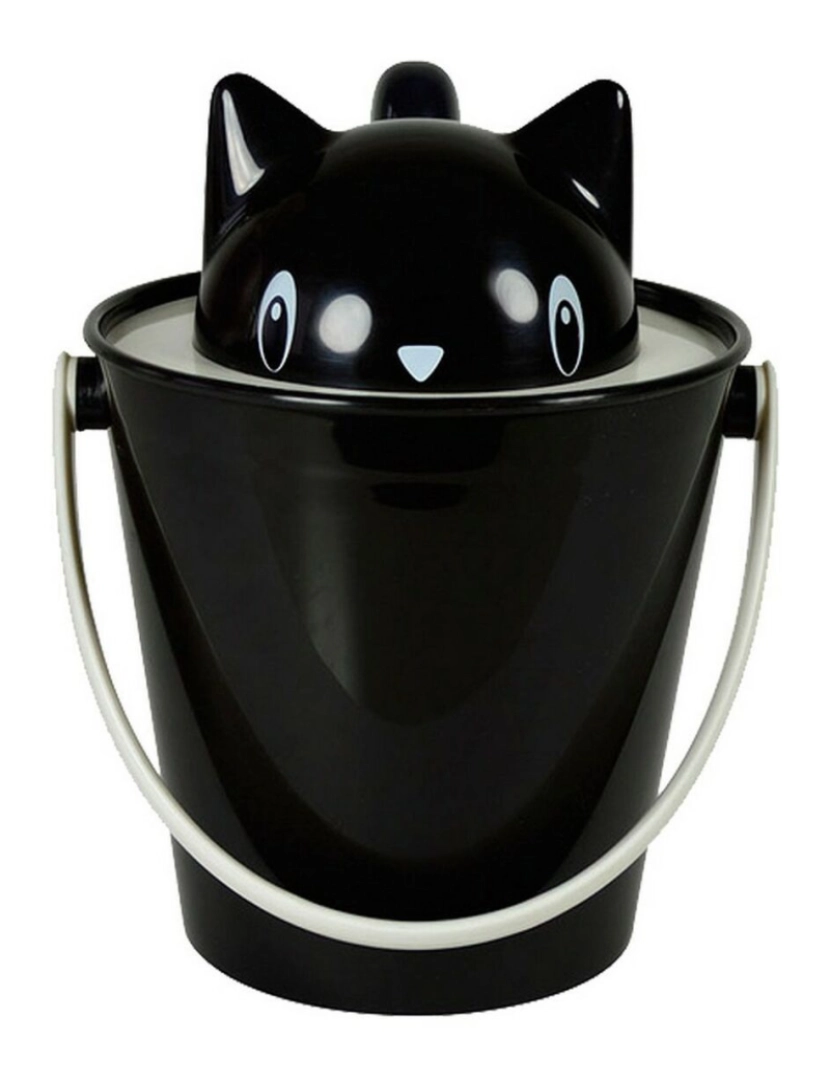 United Pets - Contentor United Pets Gato 20 cm Preto