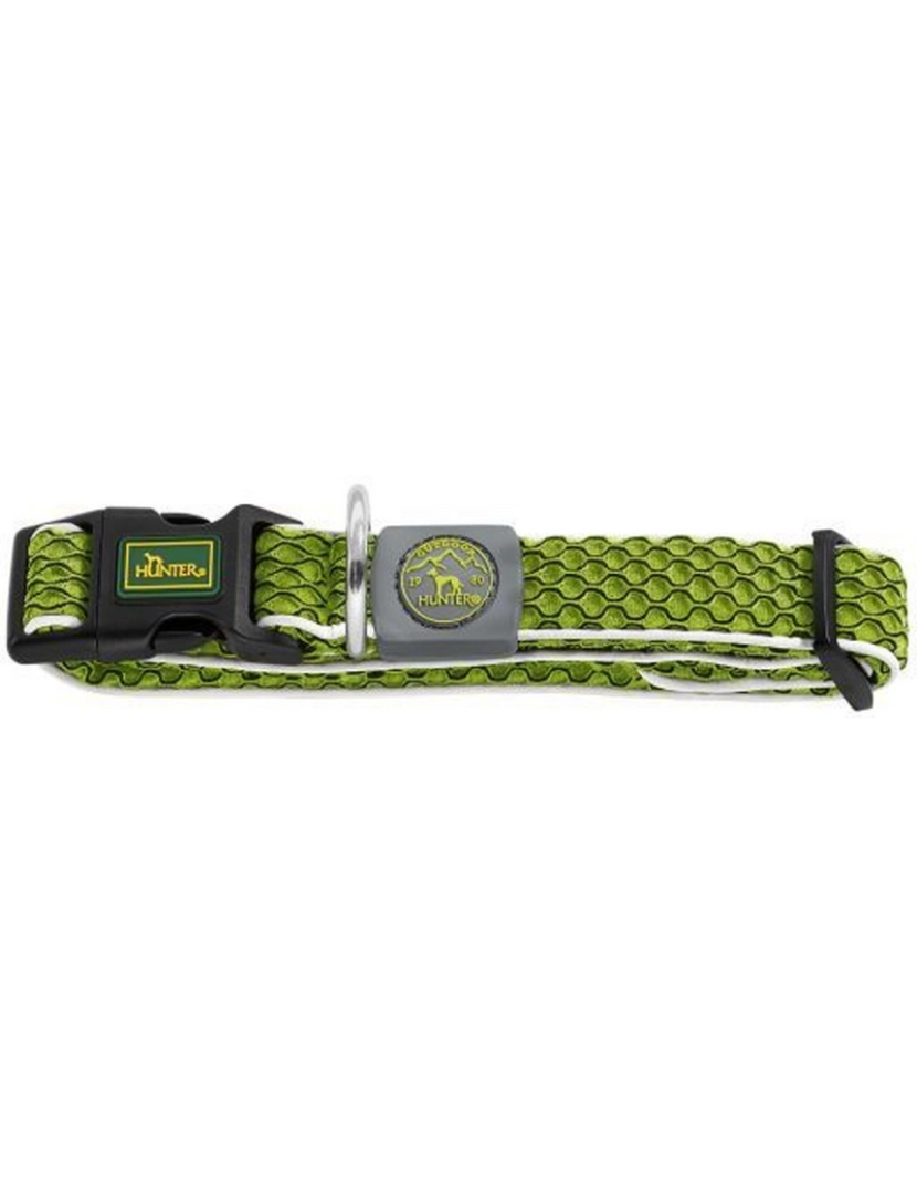 Hunter - Coleira para Cães Hunter Vario Plus Fios Tamanho L Lima (40-60 cm)