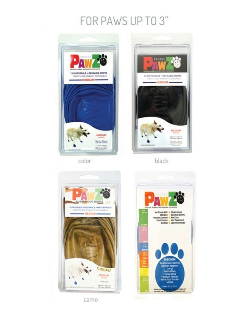 imagem de Botas Pawz Cão 12 Unidades Tamanho XL Verde3