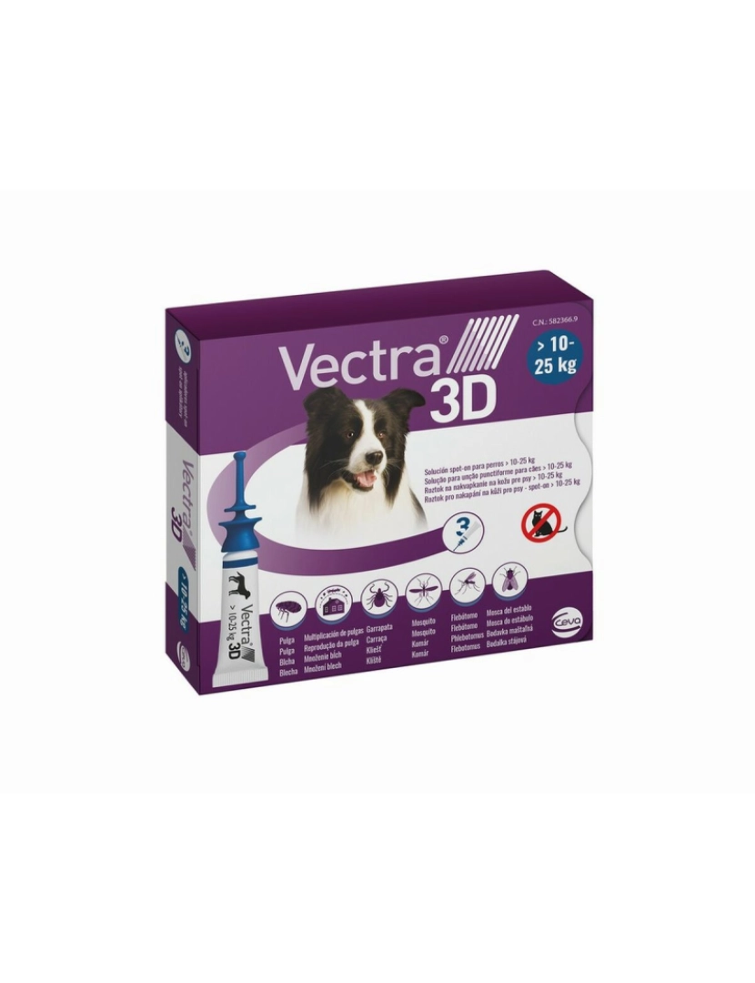 imagem de Pipeta para cães Ceva 3D M 10-25 Kg 3 Unidades1