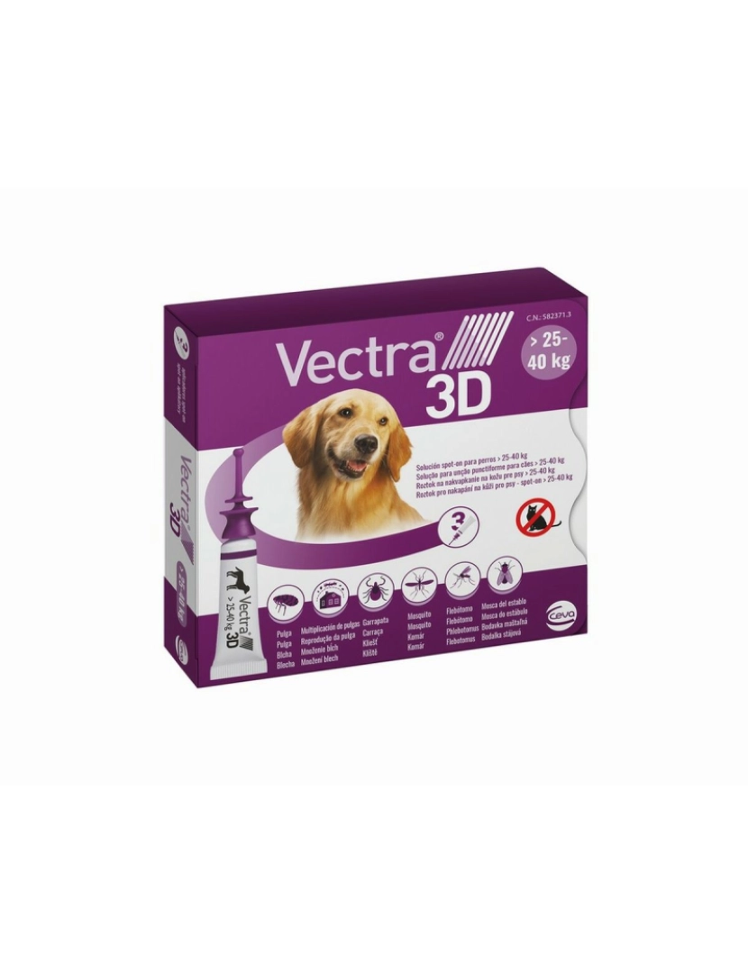 imagem de Pipeta para cães Ceva 3D L 25-40 Kg 3 Unidades1